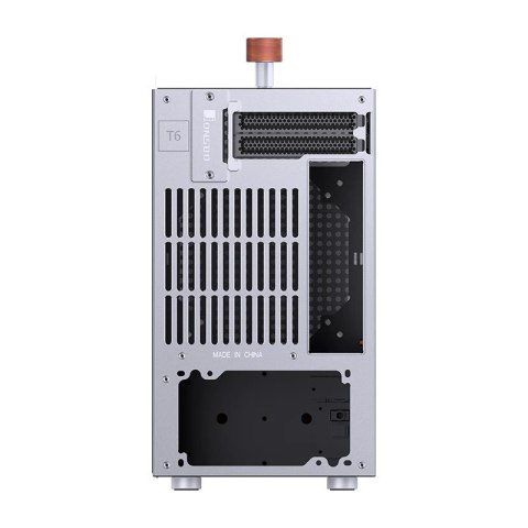 Jonsbo Obudowa PC Jonsbo T6 Mini-Tower, Mini-ITX, szkło hartowane, drewno - srebrna