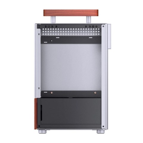Jonsbo Obudowa PC Jonsbo T6 Mini-Tower, Mini-ITX, szkło hartowane, drewno - srebrna