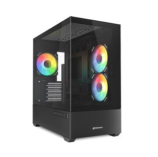 Sharkoon Etui Sharkoon MK6 RGB Micro-ATX 1xGlass Czarne