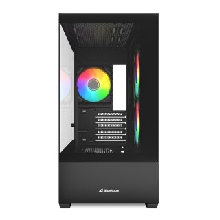 Sharkoon Etui Sharkoon MK6 RGB Micro-ATX 1xGlass Czarne