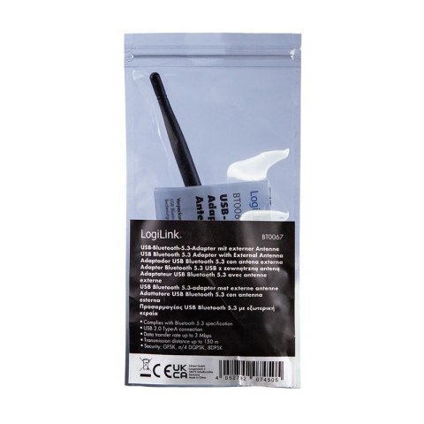 LogiLink Adapter Bluetooth 5.3, USB-A,3Mbit, zasięg 150m