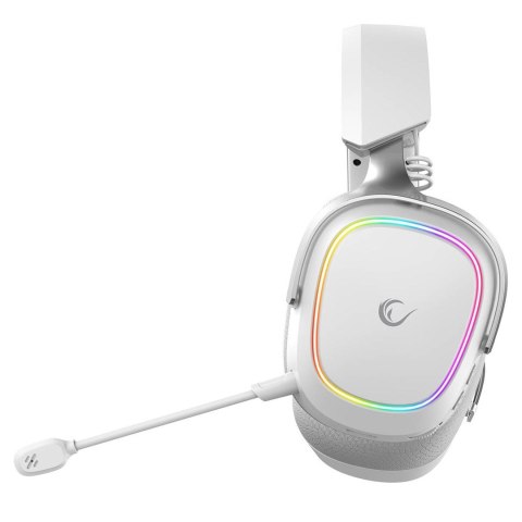RAMPAGE RAMPAGE SŁUCHAWKI BEZPRZEWODOWE NAUSZNE RETSU BT 2.4G RGB WHITE