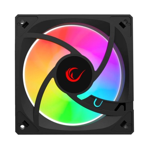 RAMPAGE RAMPAGE WENTYLATOR DO OBUDOWY 120MM 1800RPM INFINITE LOOP ARGB BLACK PWM
