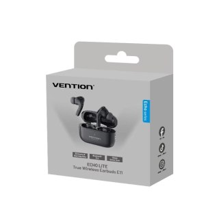 Vention Słuchawki bezprzewodowe ECHO LITE E11 Bluetooth 5.4 HiFi TWS czarny