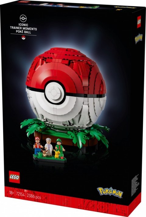 LEGO Klocki Pokemon 72154 Kultowy Pokéball z Trenerami