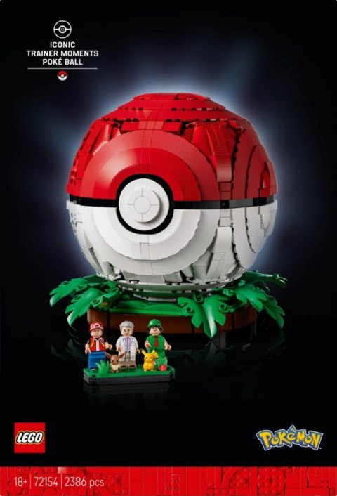 LEGO Klocki Pokemon 72154 Kultowy Pokéball z Trenerami