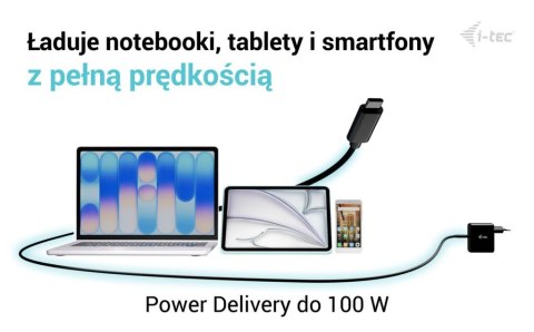 I-tec Kabel USB-C TB5 1.8m, czarny