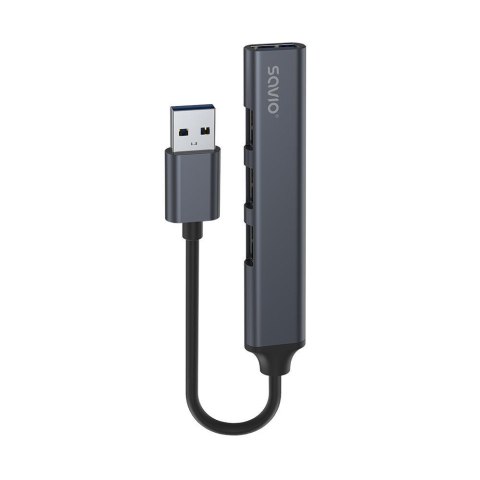 Savio Hub USB SAVIO AK-70 USB-A - 3 x USB-A 2.0, 1 x USB-A 3.0