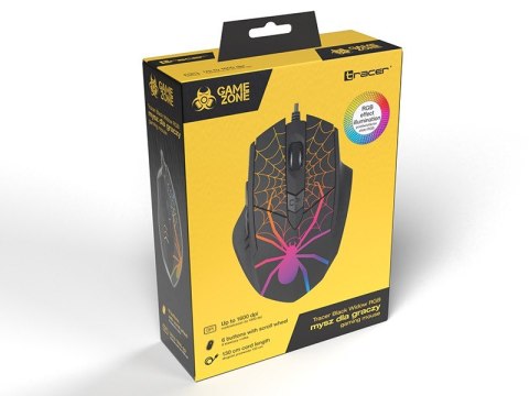 Tracer Mysz bezprzewodowa GAMEZONE Black Widow USB