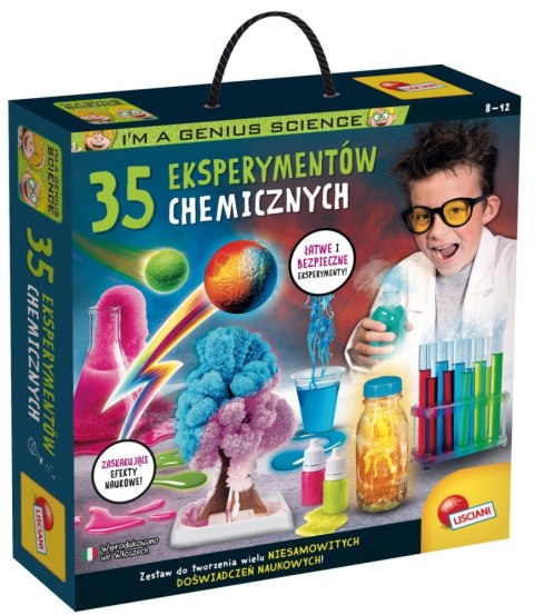 Lisciani Zestaw naukowy Im A Genius 35 eksperymentów chemicznych
