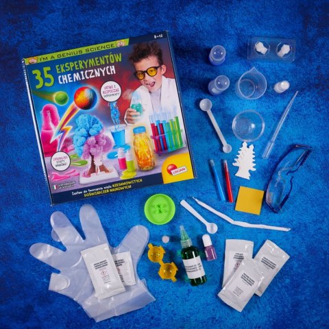 Lisciani Zestaw naukowy Im A Genius 35 eksperymentów chemicznych
