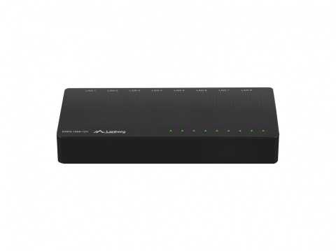 Lanberg Swich DSP2-1008-12V 8X 1GB/S DES. DSP2-1008-12V