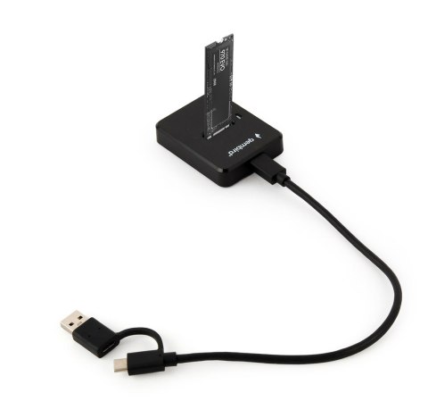 GEMBIRD GEMBIRD STACJA DOKUJĄCA DO DYSKÓW M.2 SATA I NVME SSD CZARNA