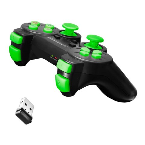 Esperanza Gamepad bezprzewodowy Esperanza GLADIATOR 2.4GH PS3/PC EGG108G zielony