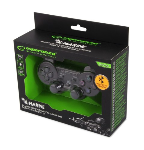 Esperanza Gamepad bezprzewodowy bluetooth MARINE PS3 EGG109K czarny