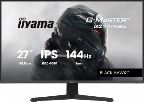 IIYAMA Monitor 27 cali G2741HSU-B1 IPS,FHD,144Hz,1ms,2xUSB, 350cd,HDMI,DP