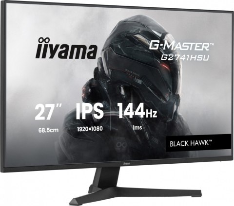 IIYAMA Monitor 27 cali G2741HSU-B1 IPS,FHD,144Hz,1ms,2xUSB, 350cd,HDMI,DP