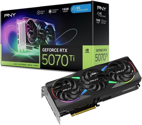 Karta Graficzna PNY GeForce RTX 5070 Ti ARGB EPIC-X RGB Overclocked 16GB