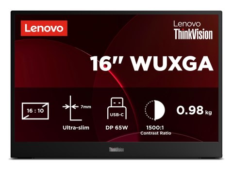 Lenovo Monitor Lenovo ThinkVision M16 16" (64BFUAT1WL)