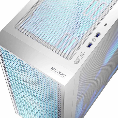 LOGIC LOGIC OBUDOWA DART PRO ARGB MIDI USB TYPE-C BIAŁA