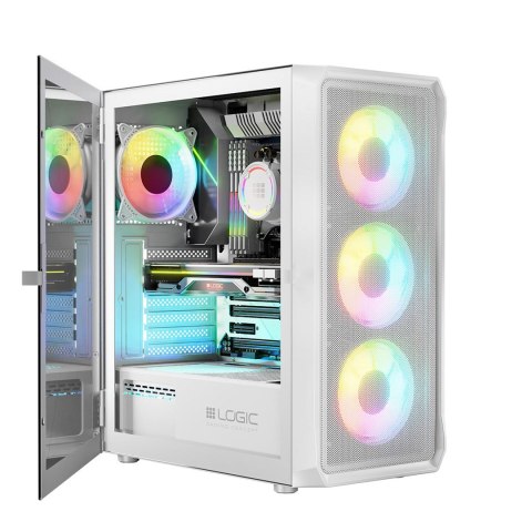 LOGIC LOGIC OBUDOWA PORTOS ARGB MIDI USB 3.0 WHITE