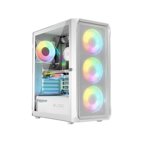 LOGIC LOGIC OBUDOWA PORTOS ARGB MIDI USB 3.0 WHITE