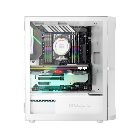 LOGIC LOGIC OBUDOWA PORTOS ARGB MIDI USB 3.0 WHITE