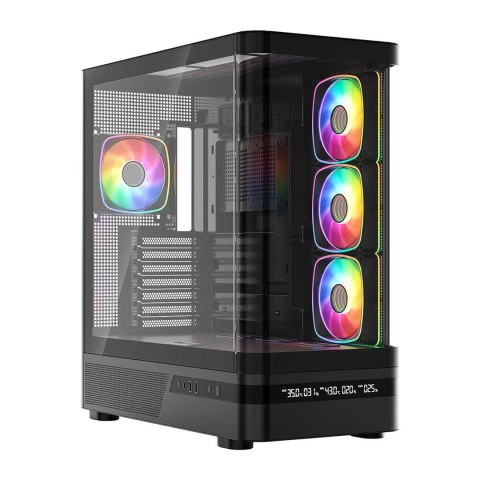 MODECOM MODECOM OBUDOWA VOLCANO AQ 200 ARGB MIDI CZARNA