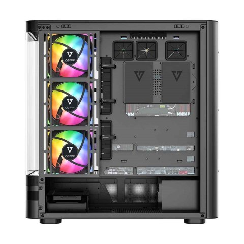 MODECOM MODECOM OBUDOWA VOLCANO AQ 200 ARGB MIDI CZARNA