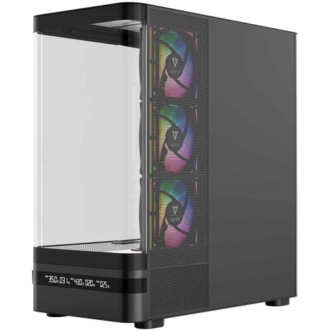 MODECOM MODECOM OBUDOWA VOLCANO AQ 200 ARGB MIDI CZARNA