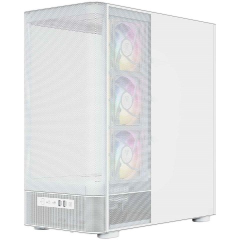 MODECOM MODECOM OBUDOWA VOLCANO AQ 400 ARGB MIDI BIAŁA