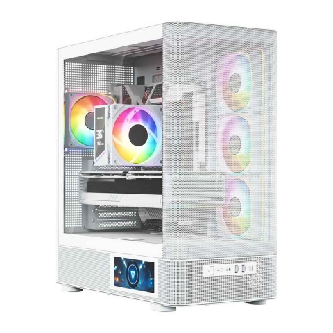 MODECOM MODECOM OBUDOWA VOLCANO AQ 400 ARGB MIDI BIAŁA
