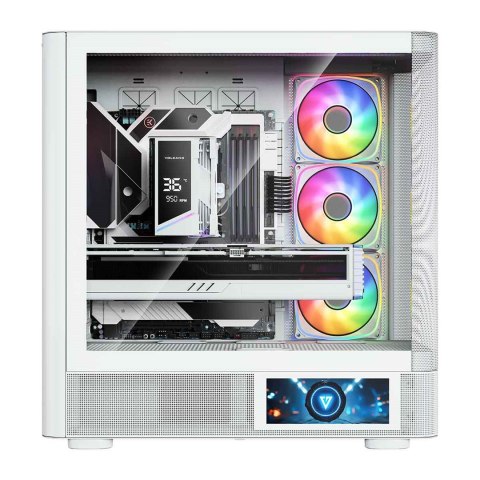 MODECOM MODECOM OBUDOWA VOLCANO AQ 400 ARGB MIDI BIAŁA