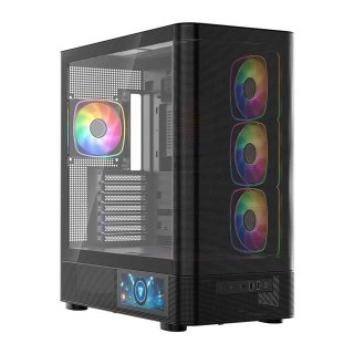 MODECOM MODECOM OBUDOWA VOLCANO AQ 400 ARGB MIDI CZARNA