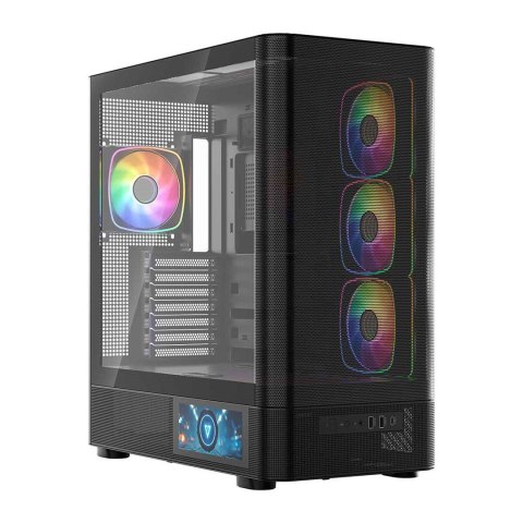 MODECOM MODECOM OBUDOWA VOLCANO AQ 400 ARGB MIDI CZARNA