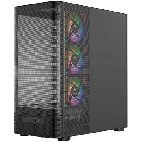 MODECOM MODECOM OBUDOWA VOLCANO AQ 400 ARGB MIDI CZARNA