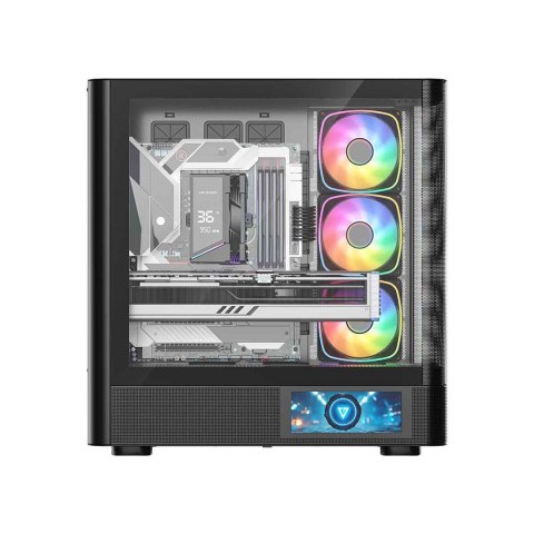 MODECOM MODECOM OBUDOWA VOLCANO AQ 400 ARGB MIDI CZARNA