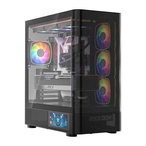 MODECOM MODECOM OBUDOWA VOLCANO AQ 400 ARGB MIDI CZARNA