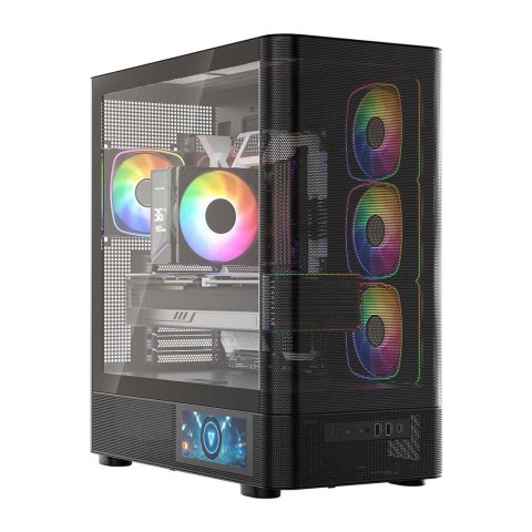 MODECOM MODECOM OBUDOWA VOLCANO AQ 400 ARGB MIDI CZARNA