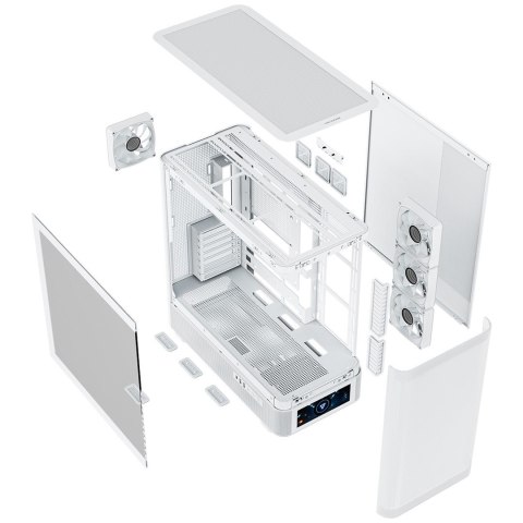 MODECOM MODECOM OBUDOWA VOLCANO AQ 500 ARGB MIDI BIAŁA
