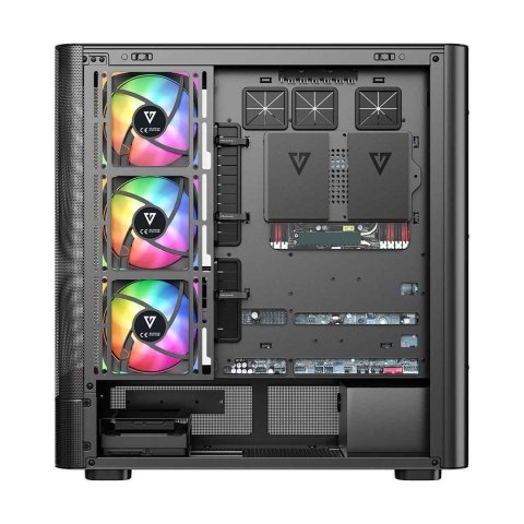 MODECOM MODECOM OBUDOWA VOLCANO AQ 500 ARGB MIDI CZARNA