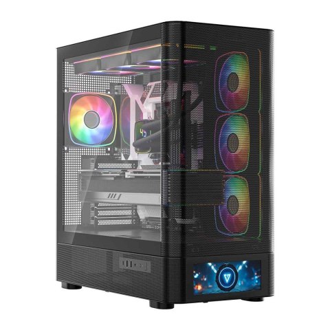 MODECOM MODECOM OBUDOWA VOLCANO AQ 500 ARGB MIDI CZARNA