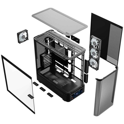 MODECOM MODECOM OBUDOWA VOLCANO AQ 500 ARGB MIDI CZARNA