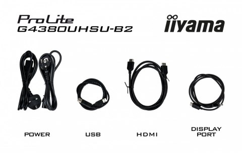 IIYAMA Monitor G-Master 42.5 cala G4380UHSU-B2 4K,VA, 2xHDMI 2.1, 2xDP, 0,3ms, 144Hz, 550cd, 4000:1, USB HUBx4, 2x7W