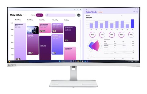 Lenovo Lenovo L34W-4C 34"WQHD 120Hz 350nits HDMI DP Cloud Grey