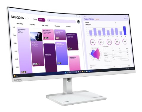 Lenovo Lenovo L34W-4C 34"WQHD 120Hz 350nits HDMI DP Cloud Grey