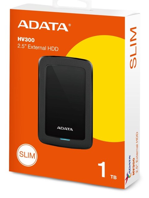 ADATA Dysk zewnętrzny HDD ADATA HV300 (1TB; 2.5"; USB 3.2; czarny)