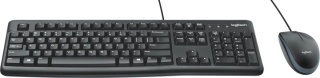 Zestaw klawiatura + mysz Logitech MK120 czarny USB przewodowy