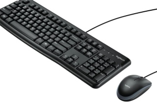 Zestaw klawiatura + mysz Logitech MK120 czarny USB przewodowy