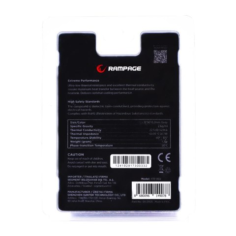 RAMPAGE RAMPAGE TERMOPAD XTP-002 31×50×02MM PTM